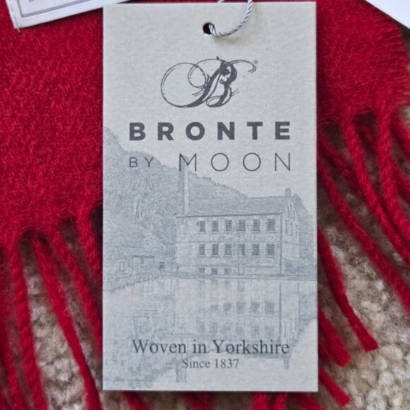 NWT Bronte by Abraham Moon Red Merino Wool Scarf - Picture 6 of 14